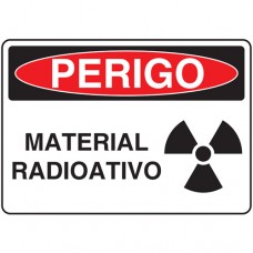 Sinalização SP68 Perigo Material Radioativo