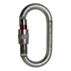 MOSQUETÃO OVAL DE AÇO 30KN KEYLOCK C ALERTA